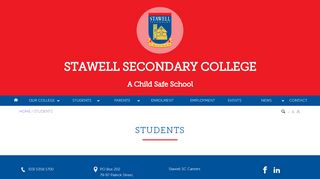 
                            4. Students - Stawell Secondary College - Stawell Secondary College Portal