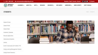 
                            2. Students – University of Lagos - Unilag Student Records Portal
