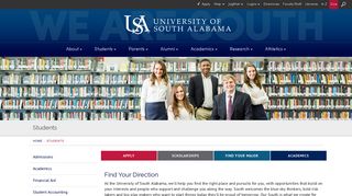 
                            6. Students - University of South Alabama - South Alabama Paws Portal