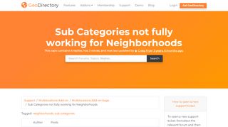 
                            6. Sub Categories not fully working for Neighborhoods ... - Gojapango Portal