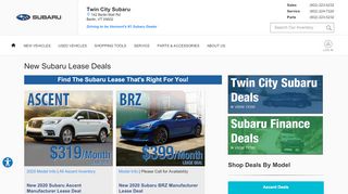 
                            9. Subaru Lease Deals | Twin City Subaru, Vermont - Statesnet Portal