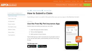 
                            3. Submit a Claim Online or with our App - ASPCA Pet Insurance - Aspca Dog Insurance Login