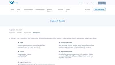 Submit Ticket - Boxne Network Solutions
