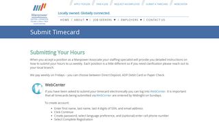 Submit Timecard - manpowerdayton.com