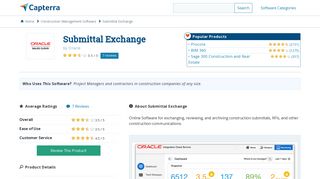 
                            4. Submittal Exchange Reviews and Pricing - 2020 - Capterra - Submittal Exchange Portal