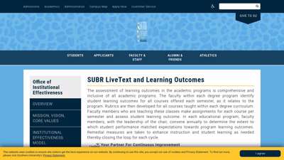 
SUBR LiveText and Learning Outcomes | Southern University ...
