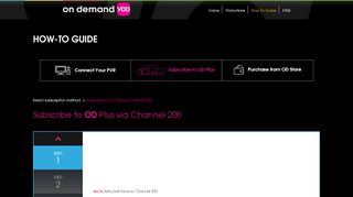 
                            5. Subscribe to OD Plus via Channel 200 - On Demand VOD | Astro - Astro Service Portal Channel 200