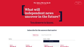 
                            4. Subscribe to the Herald - The Sydney Morning Herald - Sydney Morning Herald Subscription Portal