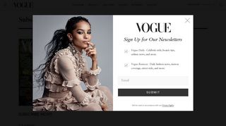 
Subscribe - Vogue  

