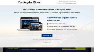 
Subscription management - Los Angeles Times

