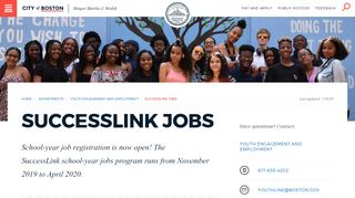 
                            2. SuccessLink jobs | Boston.gov - Successlink Boston Portal