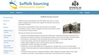 
                            4. Suffolk County Council - Suffolk Sourcing - Suffolk Sourcing Portal