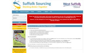 
                            1. Suffolk Sourcing - E-Tendering & Contract Management portal - Home - Suffolk Sourcing Portal