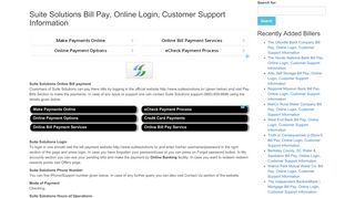 
                            6. Suite Solutions Bill Pay, Online Login, Customer Support ... - Suite Solutions Portal