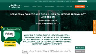 
                            5. Sullivan Tech & Spencerian College Merge with Sullivan University - Sctd Student Portal