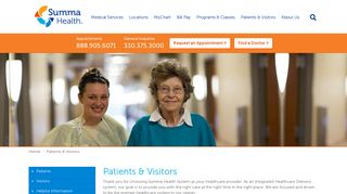 
                            2. Summa Health Patient and Visitors Guide - Summa Health System - Summa Health Patient Portal