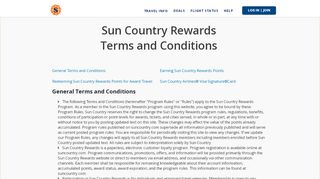 
                            6. Sun Country Rewards Terms and Conditions - Sun Country ... - Sun Country Ufly Rewards Portal