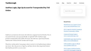 
                            12. SunPass Login, Sign Up Account for Transponder/Pay Toll ... - Sunpass Portal My Account