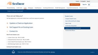 
SunTrust Student Loan Login - SunTrust Bank  
