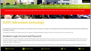 SUNY Adirondack technology | SUNY Adirondack - Angel Bcc Portal