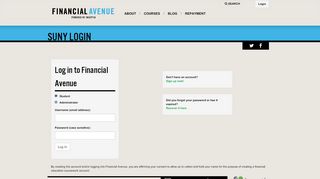 Suny Login - Financial Avenue - Fa Financial Avenue Org Fa Portal