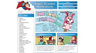 
                            2. Super Teacher Worksheets - Thousands of Printable Activities - Super Teacher Worksheets Free Portal And Password 2016