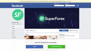 
                            6. SuperForex - Facebook Mobile - Superforex Portal