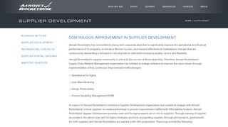 
                            5. Supplier Development | Aerojet Rocketdyne - Aerojet Rocketdyne Supplier Portal