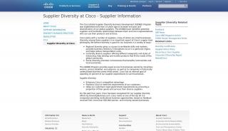 
                            3. Supplier Diversity at Cisco - Supplier Information - Cisco - Cisco Supplier Portal