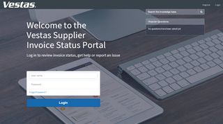 
                            4. Supplier Invoice Status Portal - ServiceNow - Vestas Supplier Portal