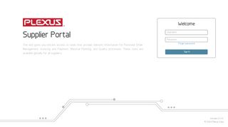 
                            4. Supplier Login - Supplier Portal - Plexus Corp. - Flextronics Vendor Portal Login