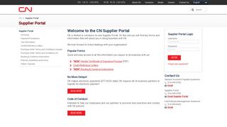 
                            1. Supplier Portal | cn.ca - CN Rail - Cn Portal