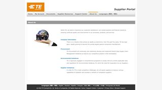 
                            4. Supplier Portal - Guest - TE Connectivity - Te Supplier Portal