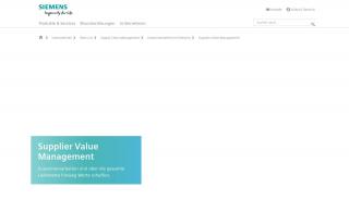 
                            2. Supplier Value Management | Zusammenarbeit mit Siemens | Siemens - Siemens Vendor Portal