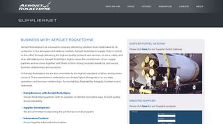 
                            1. SupplierNet | Aerojet Rocketdyne - Aerojet Rocketdyne Supplier Portal