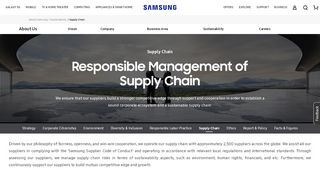 
                            2. Supply Chain | Sustainability | Samsung US - Samsung Vendor Portal