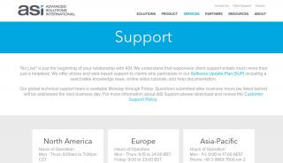 
                            8. Support - ASI - Advanced Solutions International - Asi Web Portal