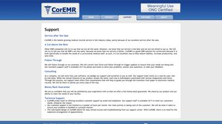
                            3. Support - CorEMR - Coremr Login