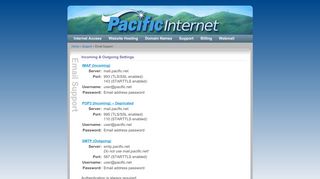 
                            6. Support - Email Support - Pacific Internet - Pacnet Australia Webmail Portal