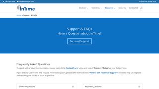 
                            4. Support & FAQs | InTime - Intime Self Service Portal