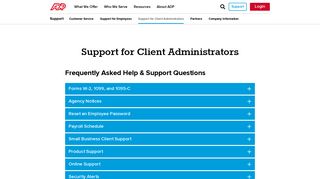 Support For Client Administrators - ADP - Reports Adp Ca Portal