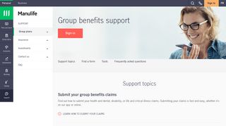 
                            7. Support for group benefits plan members | Manulife - Manulife Group Plan Portal