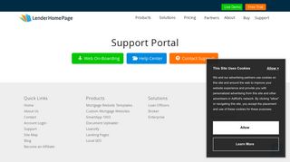 
                            5. Support -LenderHomePage - Lenderhomepage Portal