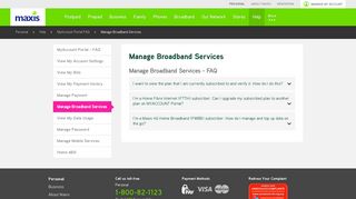 
                            5. Support - MYACCOUNT Portal - Manage Service | Maxis - My Maxis Portal