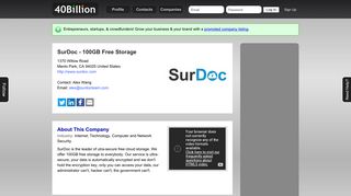 
                            7. SurDoc - 100GB Free Storage | 40Billion - Surdoc Login