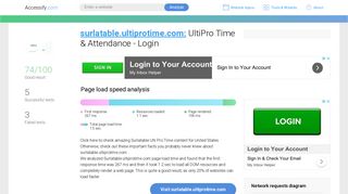 
surlatable.ultiprotime.com — UltiPro Time & Attendance - Login
