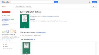 
Survey of English Dialects  
