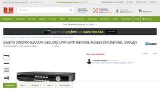 
                            9. Swann SWDVR-82600H Security DVR with Remote Access ... - Swann Netviewer Portal