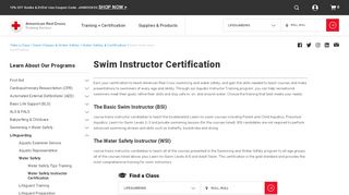 
                            9. Swim Instructor Certification | Red Cross - Wsi Online Portal