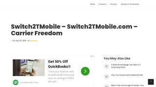 
Switch2TMobile - Switch2TMobile.com - Carrier Freedom
